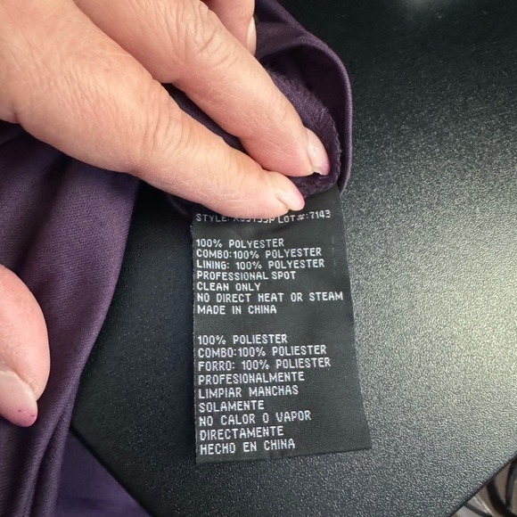 Xcape Off Shoulder Purple Dress - Picture 8 of 9